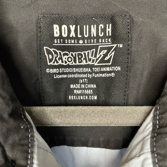 Dragon Ball Z Box Lunch Buttom Up Shirt - Picture 3 of 5